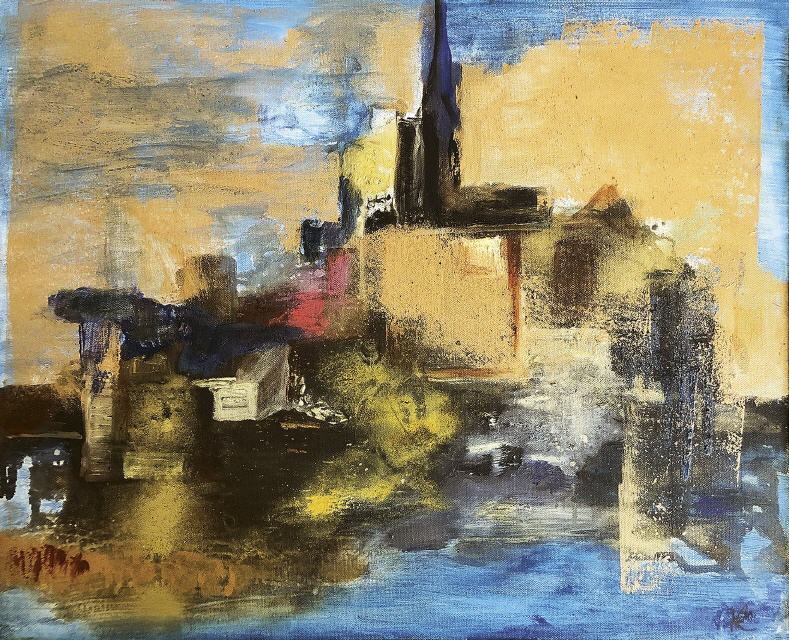 Barbara Koopmann_Stadt im Abendlicht